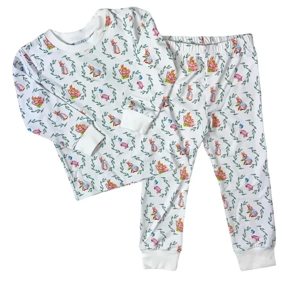 Magnolia Steel by HCS Peter Rabbit Two-Piece Lounge Set 2T - Picture 8 of 8